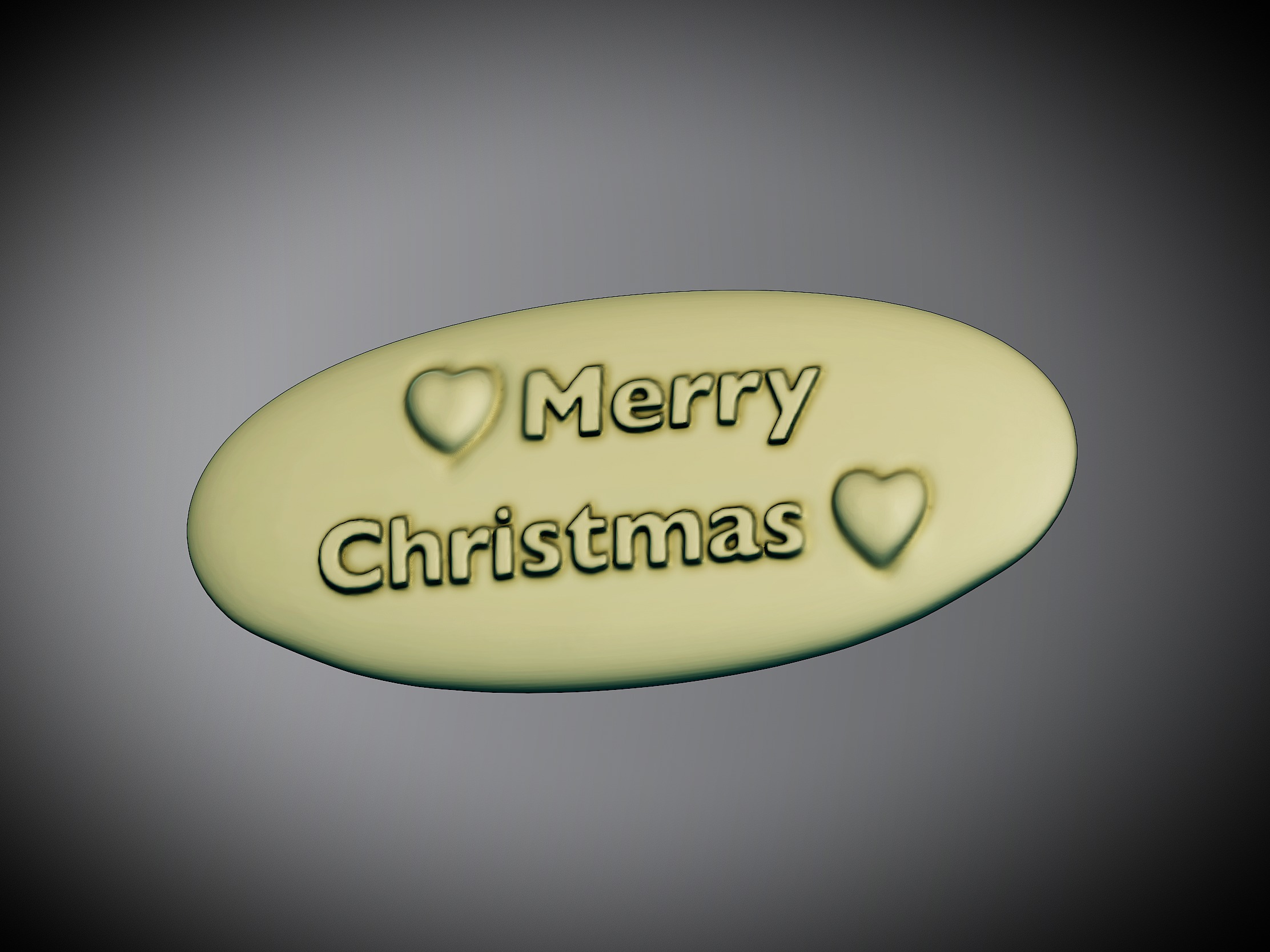 Merry Christmas Name  3D print model_1