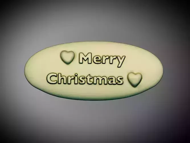 Merry Christmas Name  3D print model