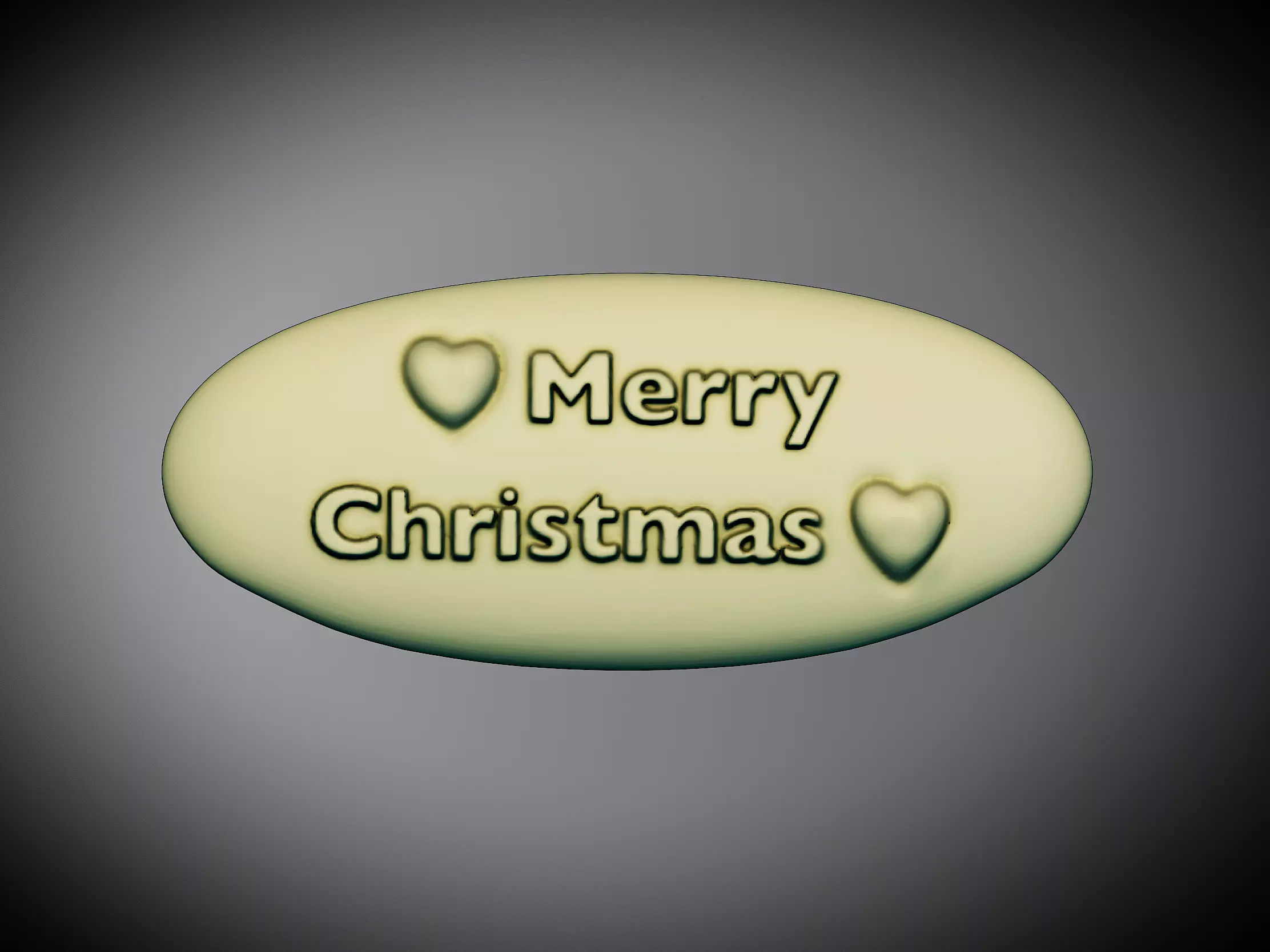 Merry Christmas Name  3D print model_0