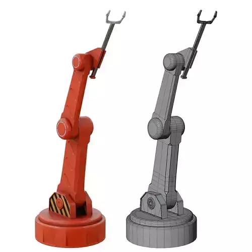 Sci-fi Robot Arm Low-poly 3D model Sci-fi Robot Arm Low-poly 3D model