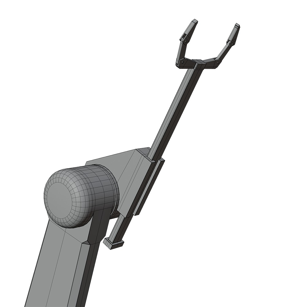 Sci-fi Robot Arm Low-poly 3D model_5