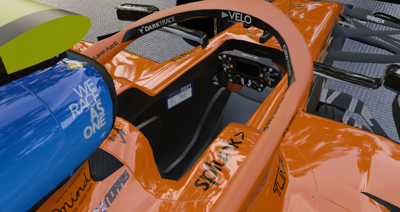 Formula 1 showroom Low-poly 3D model_17