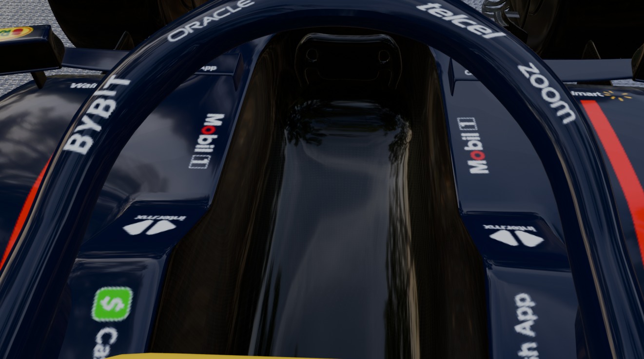 Formula 1 showroom Low-poly 3D model_10