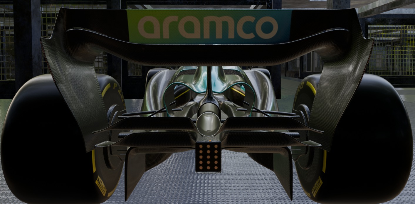 Formula 1 showroom Low-poly 3D model_21