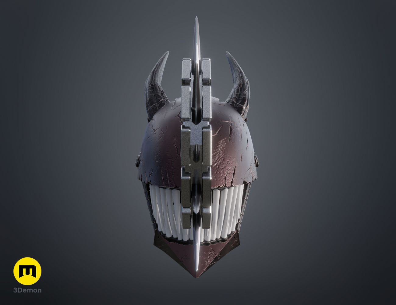 Chainsaw Man True Devil Form helmet  3D print model_3