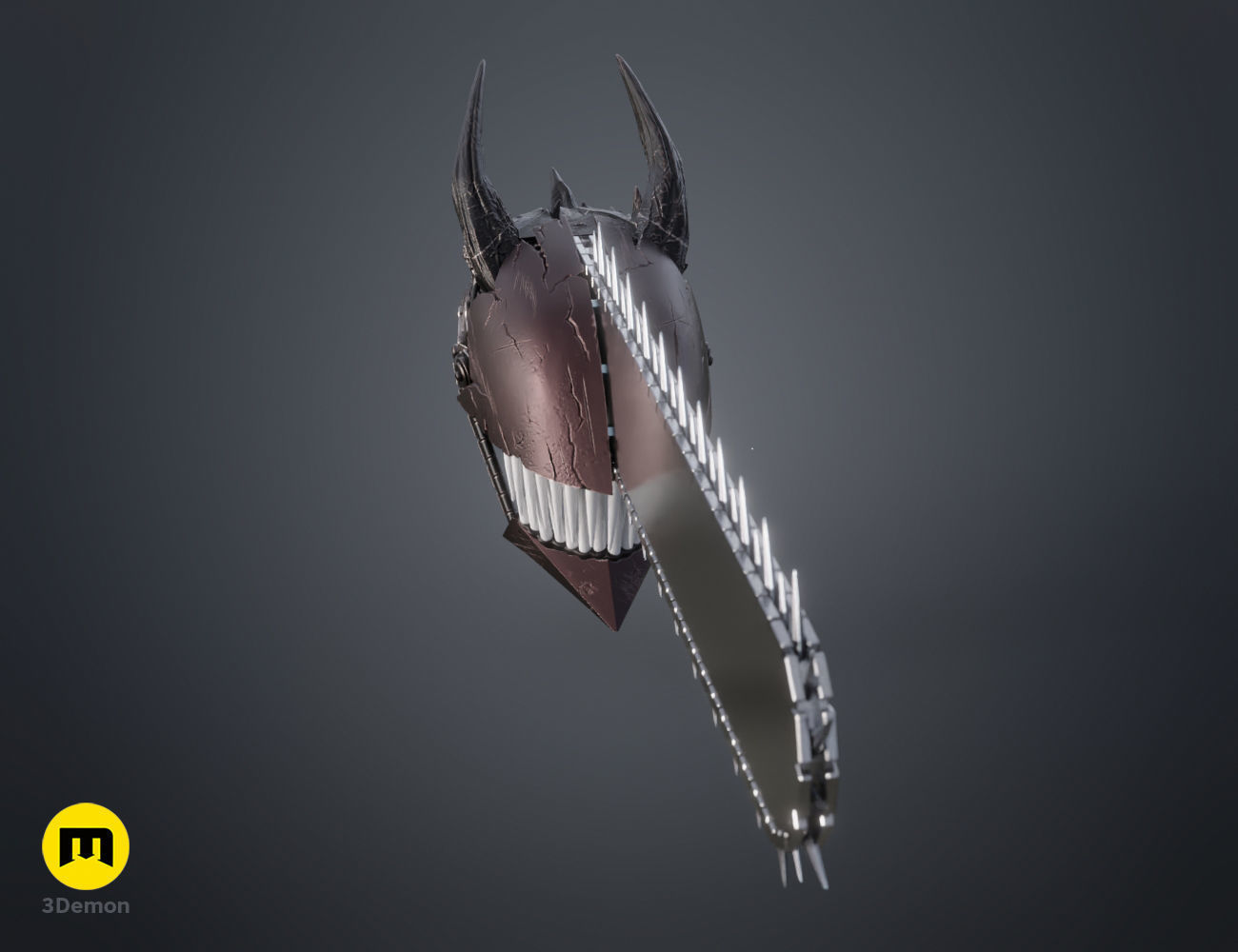 Chainsaw Man True Devil Form helmet  3D print model_8
