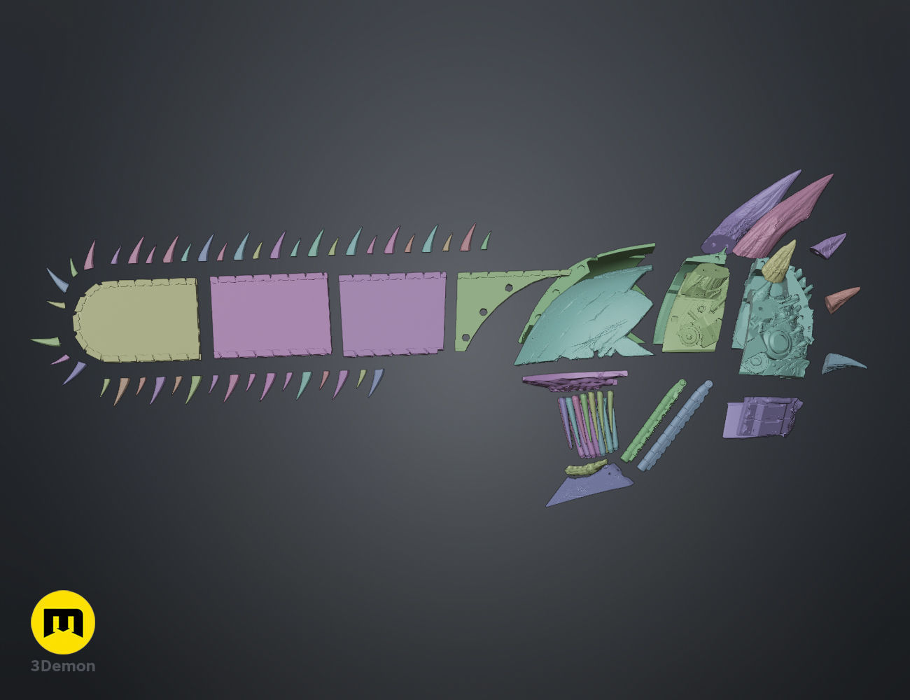 Chainsaw Man True Devil Form helmet  3D print model_9