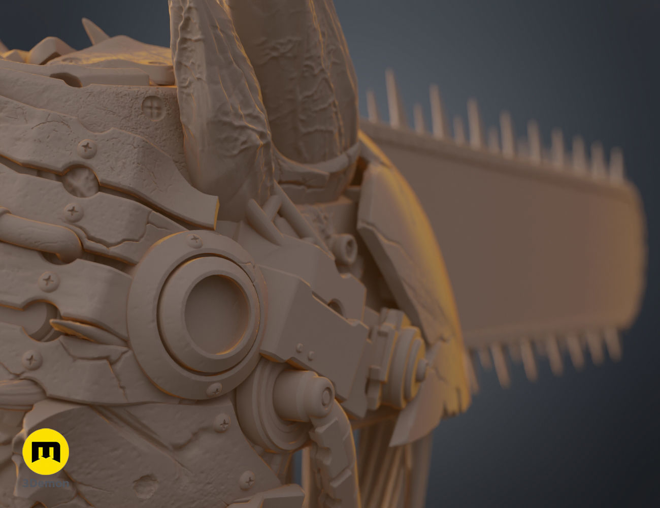 Chainsaw Man True Devil Form helmet  3D print model_16