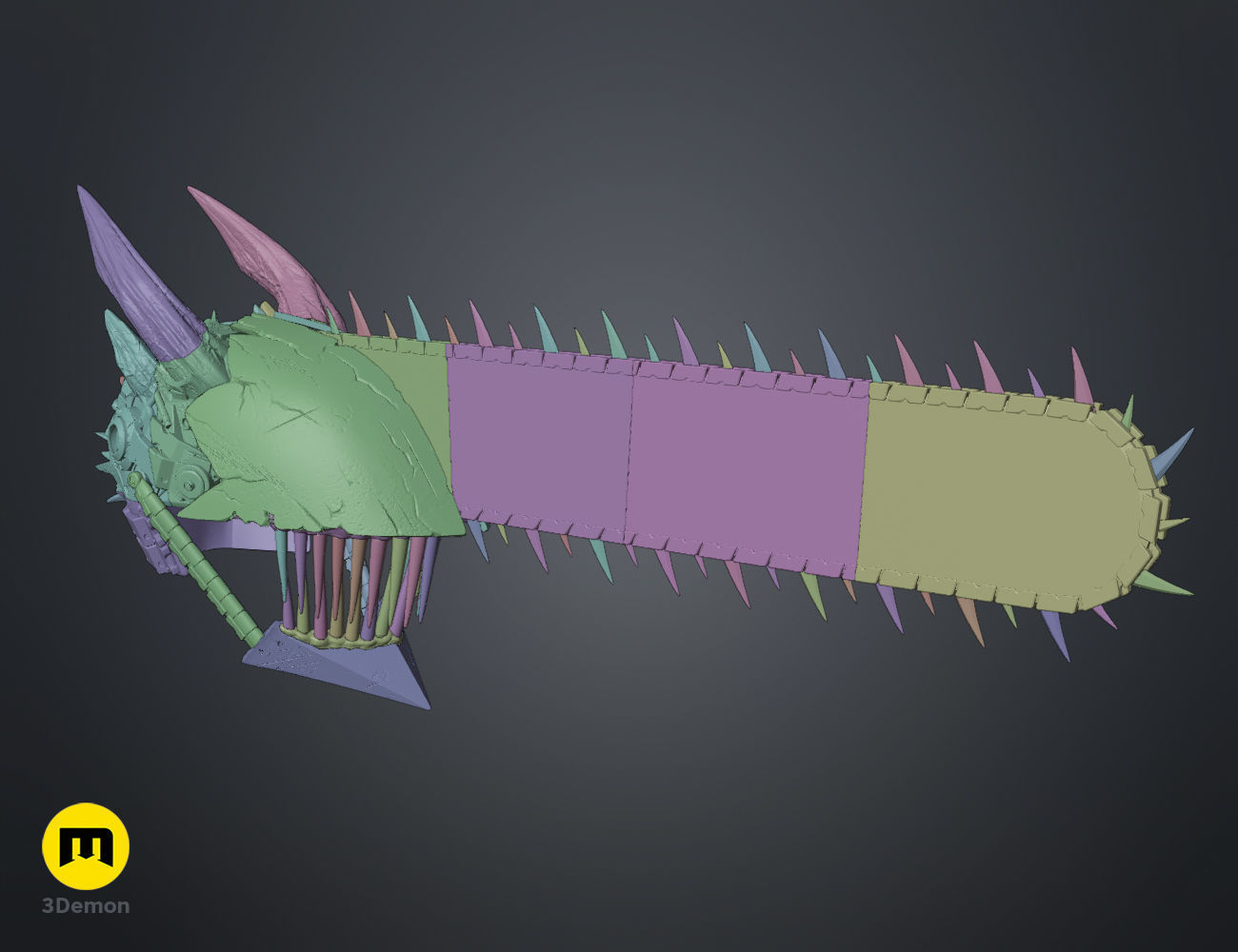 Chainsaw Man True Devil Form helmet  3D print model_10