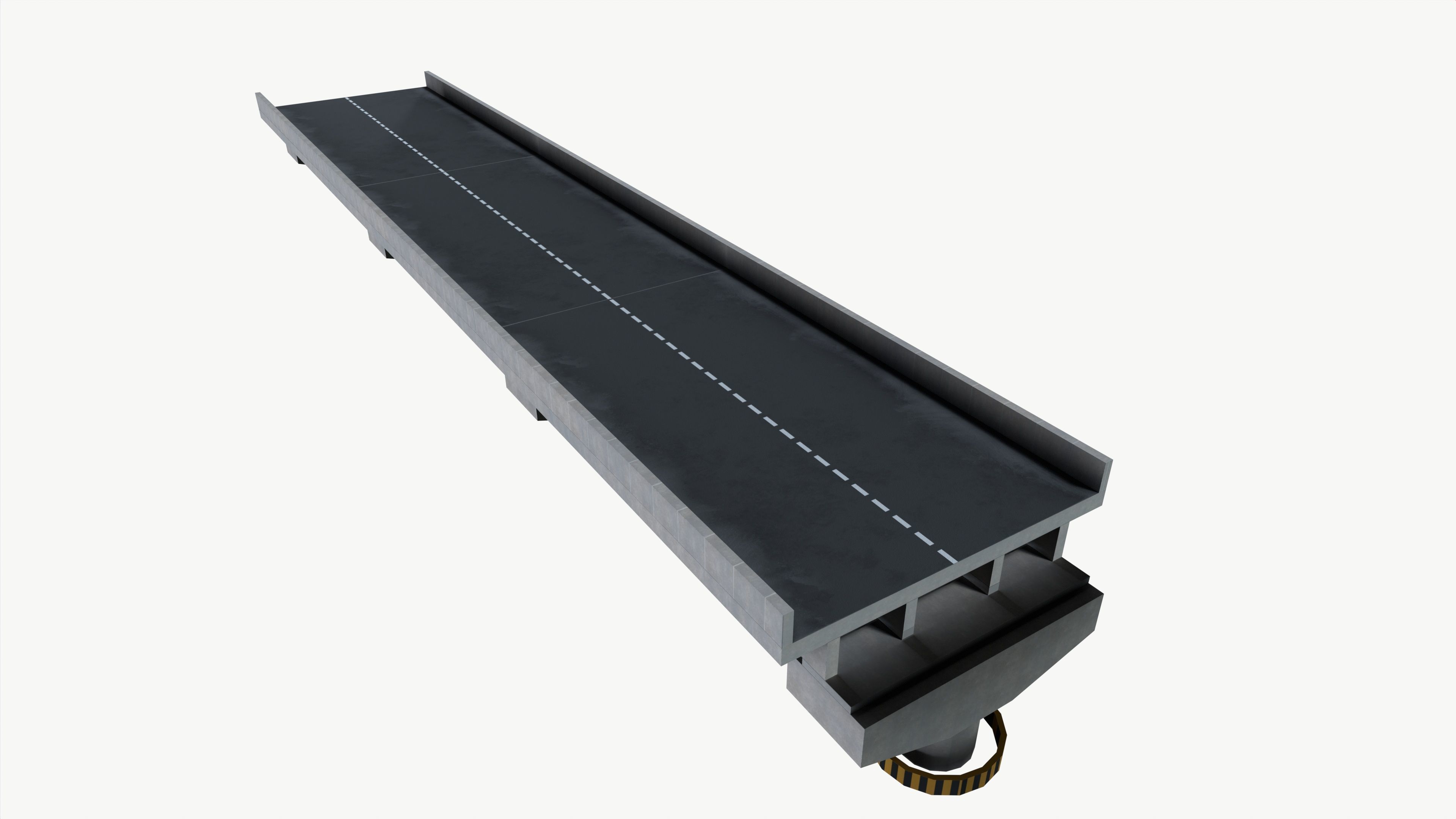 Flyover Low-poly 3D model_3