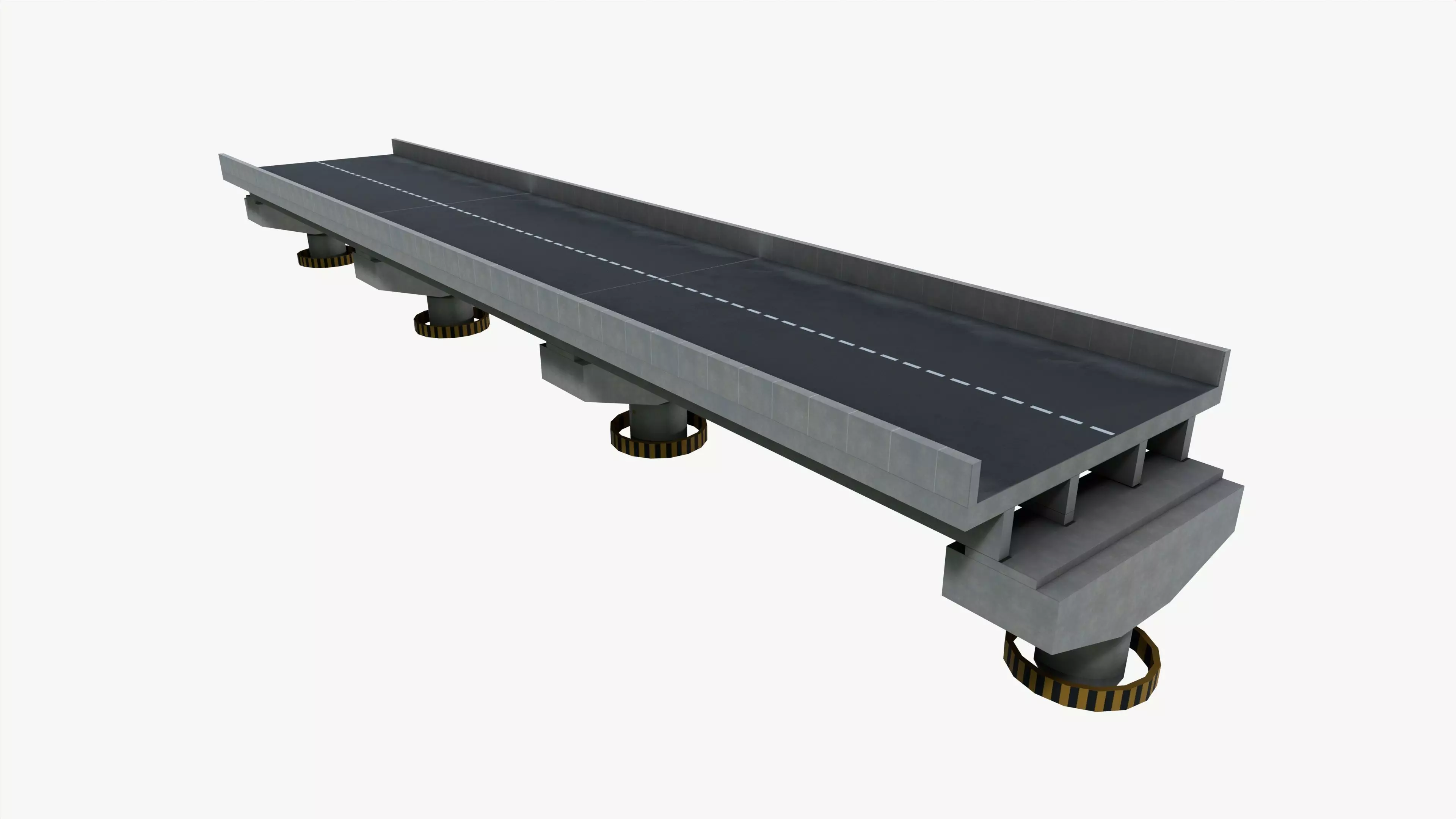 Flyover Low-poly 3D model_0