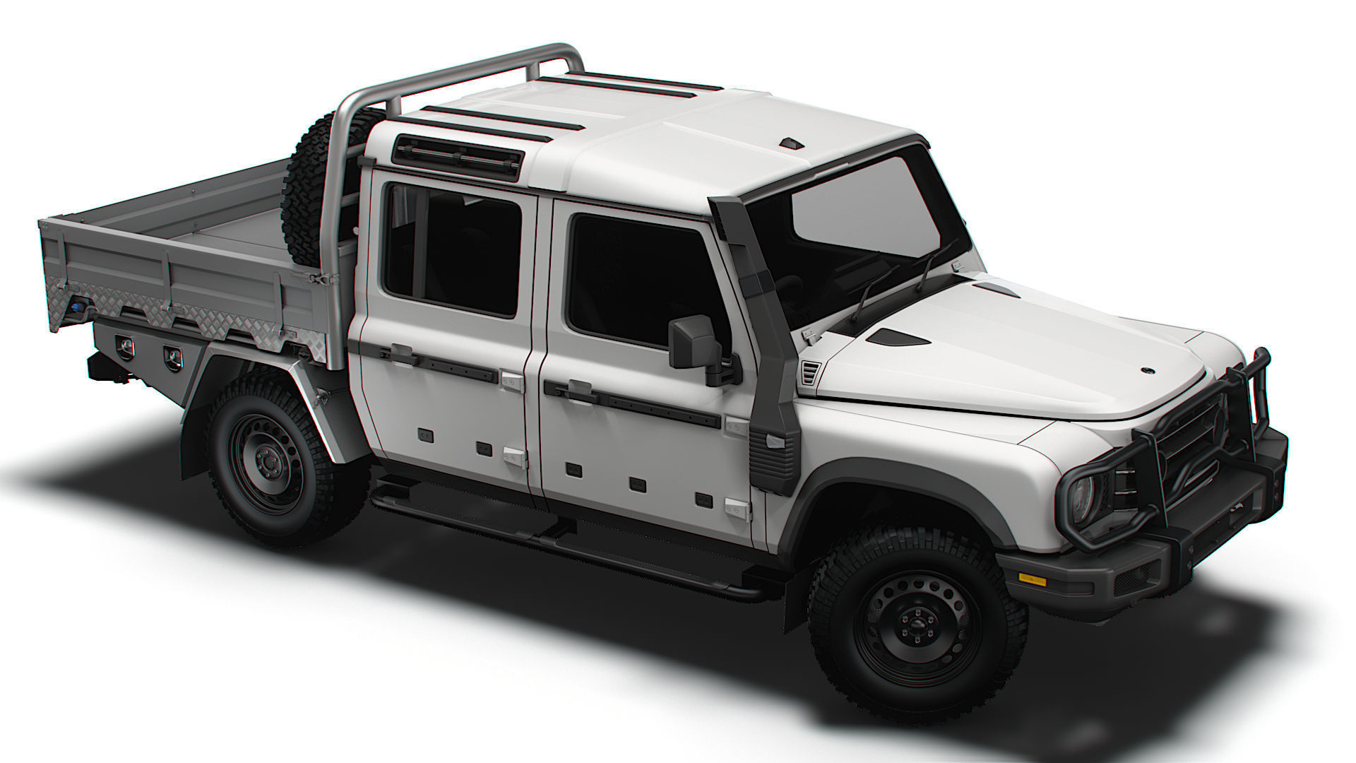 Ineos Grenadier Quartermaster Trialmaster Chassis Cab 2025 3D model_8