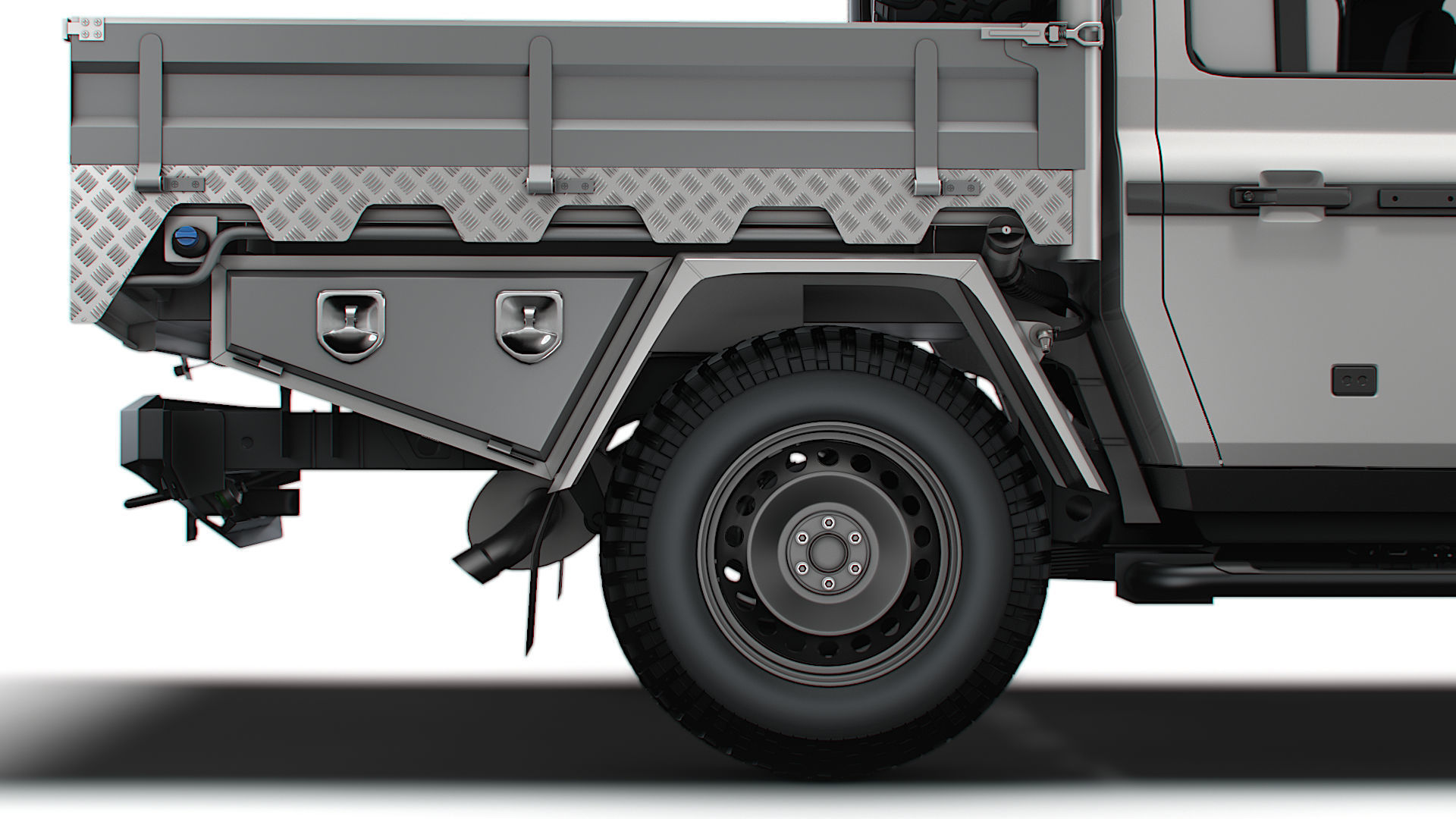 Ineos Grenadier Quartermaster Trialmaster Chassis Cab 2025 3D model_9