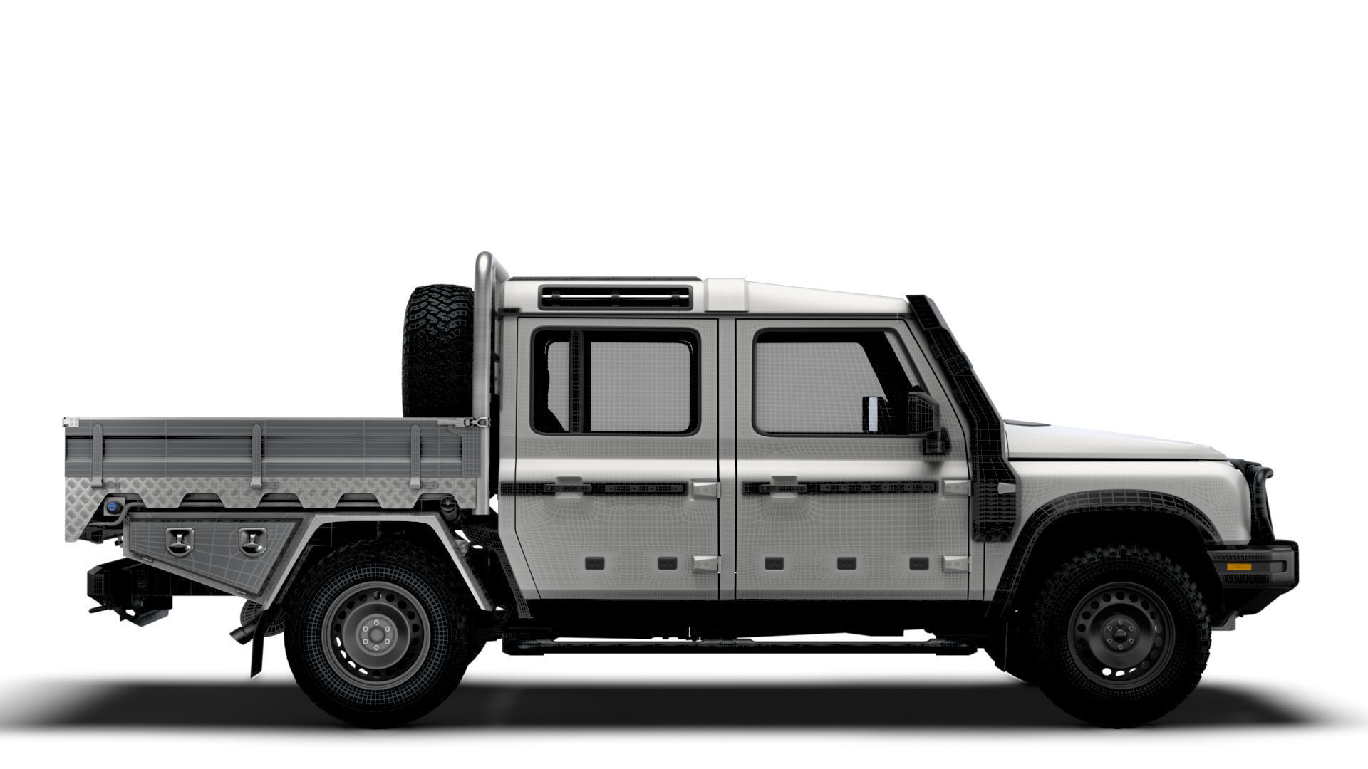 Ineos Grenadier Quartermaster Trialmaster Chassis Cab 2025 3D model_13
