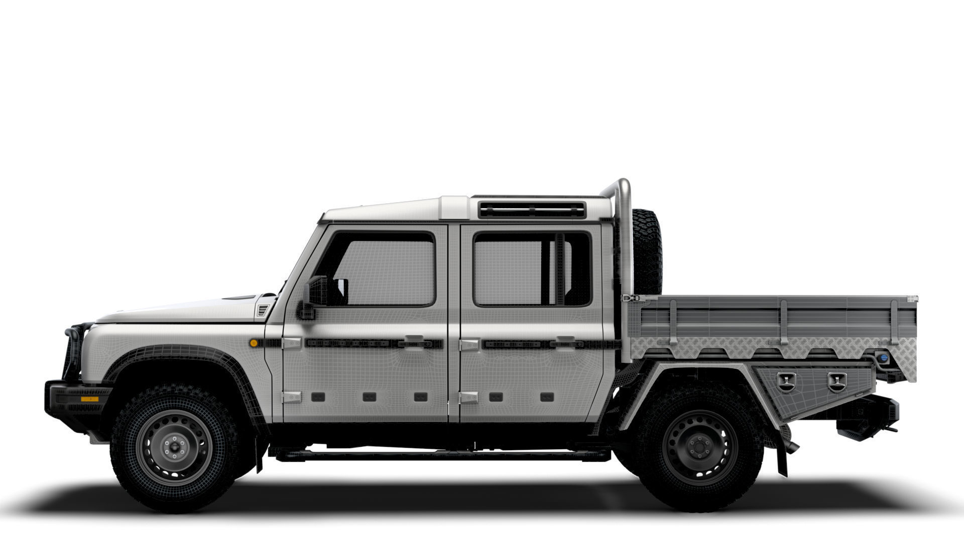 Ineos Grenadier Quartermaster Trialmaster Chassis Cab 2025 3D model_16