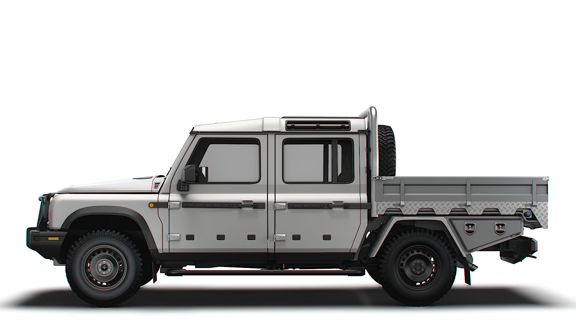 Ineos Grenadier Quartermaster Trialmaster Chassis Cab 2025 3D model_4