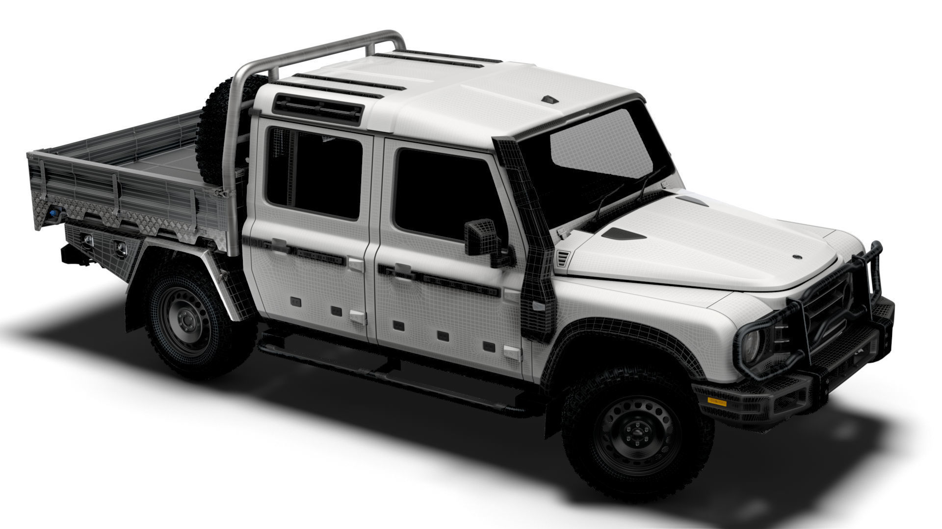 Ineos Grenadier Quartermaster Trialmaster Chassis Cab 2025 3D model_20