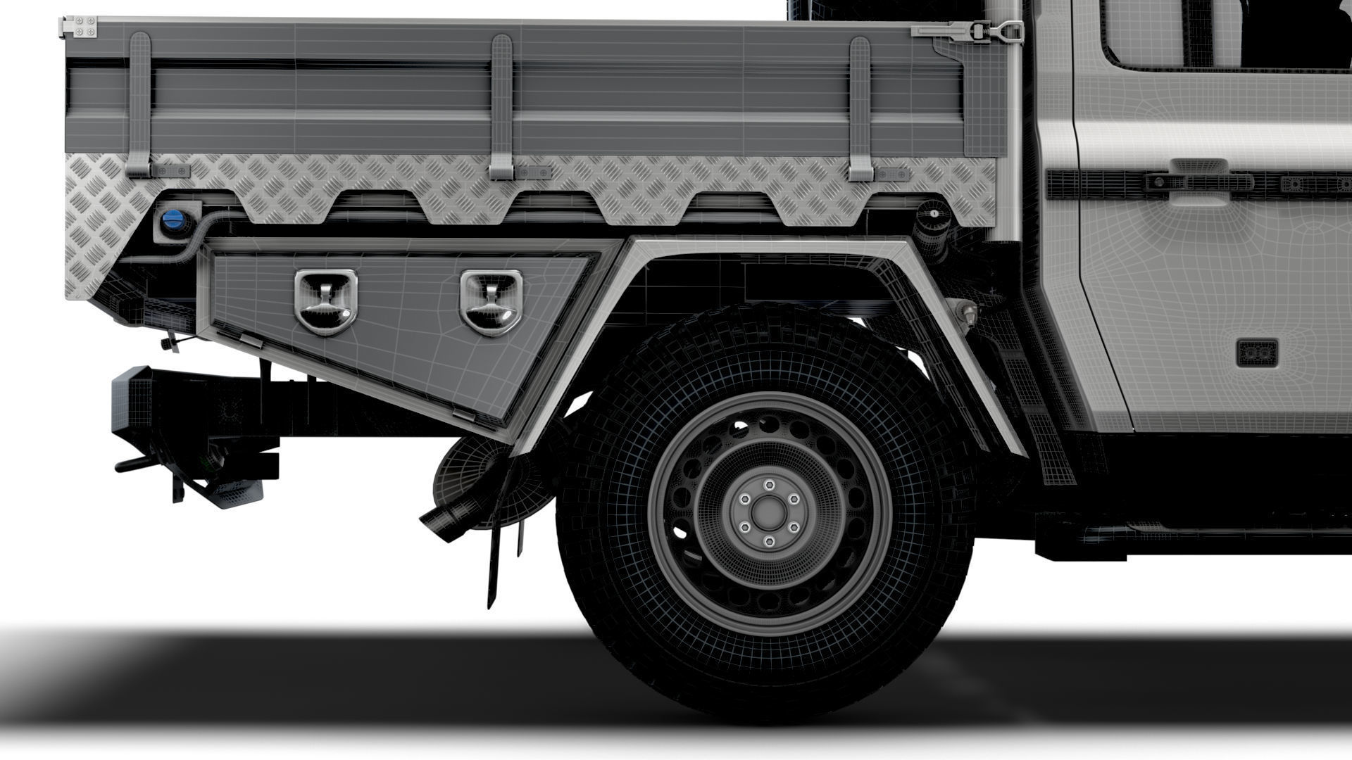 Ineos Grenadier Quartermaster Trialmaster Chassis Cab 2025 3D model_21