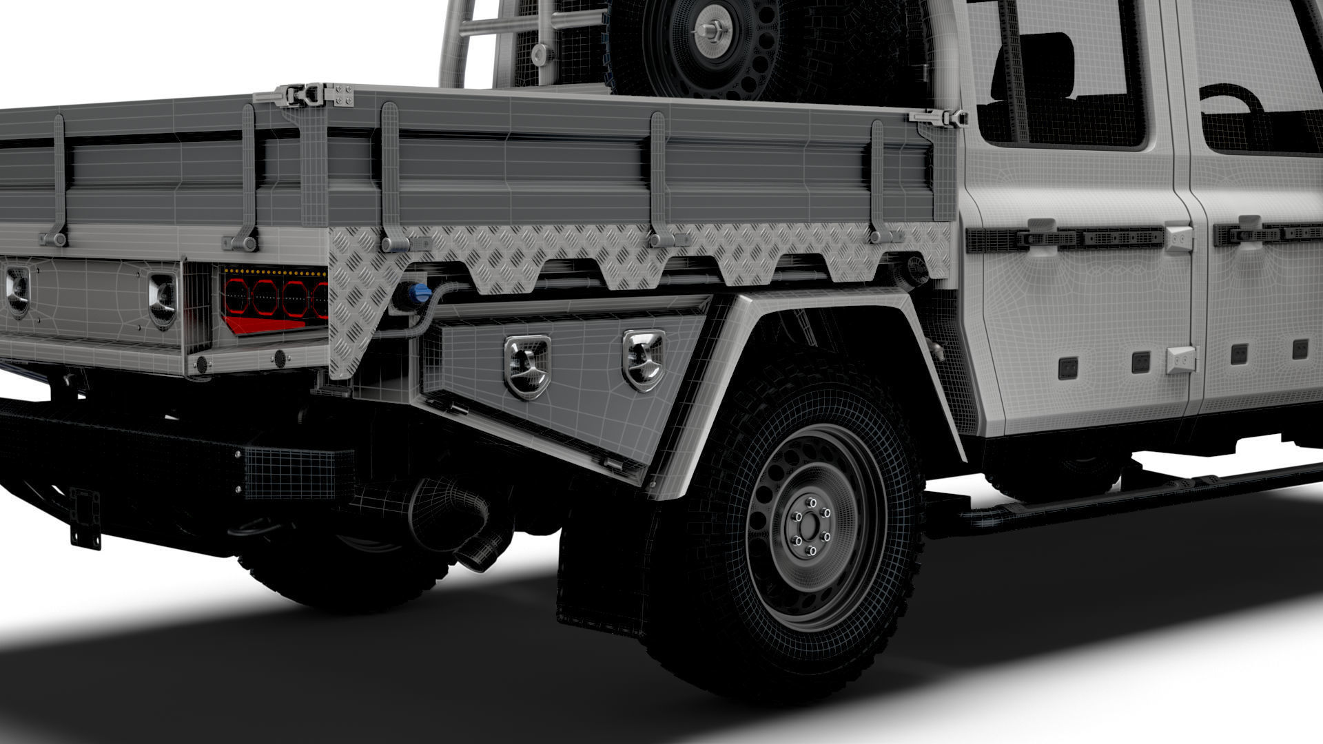 Ineos Grenadier Quartermaster Trialmaster Chassis Cab 2025 3D model_23