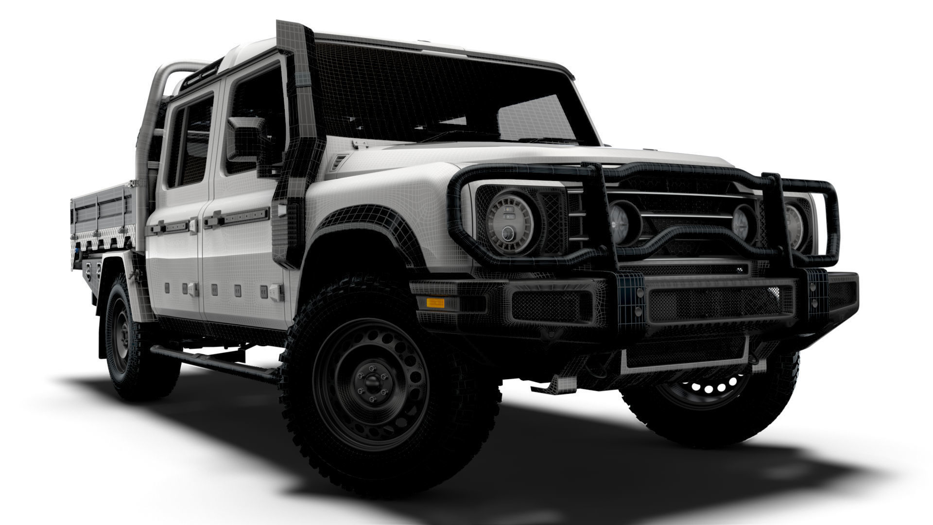 Ineos Grenadier Quartermaster Trialmaster Chassis Cab 2025 3D model_12