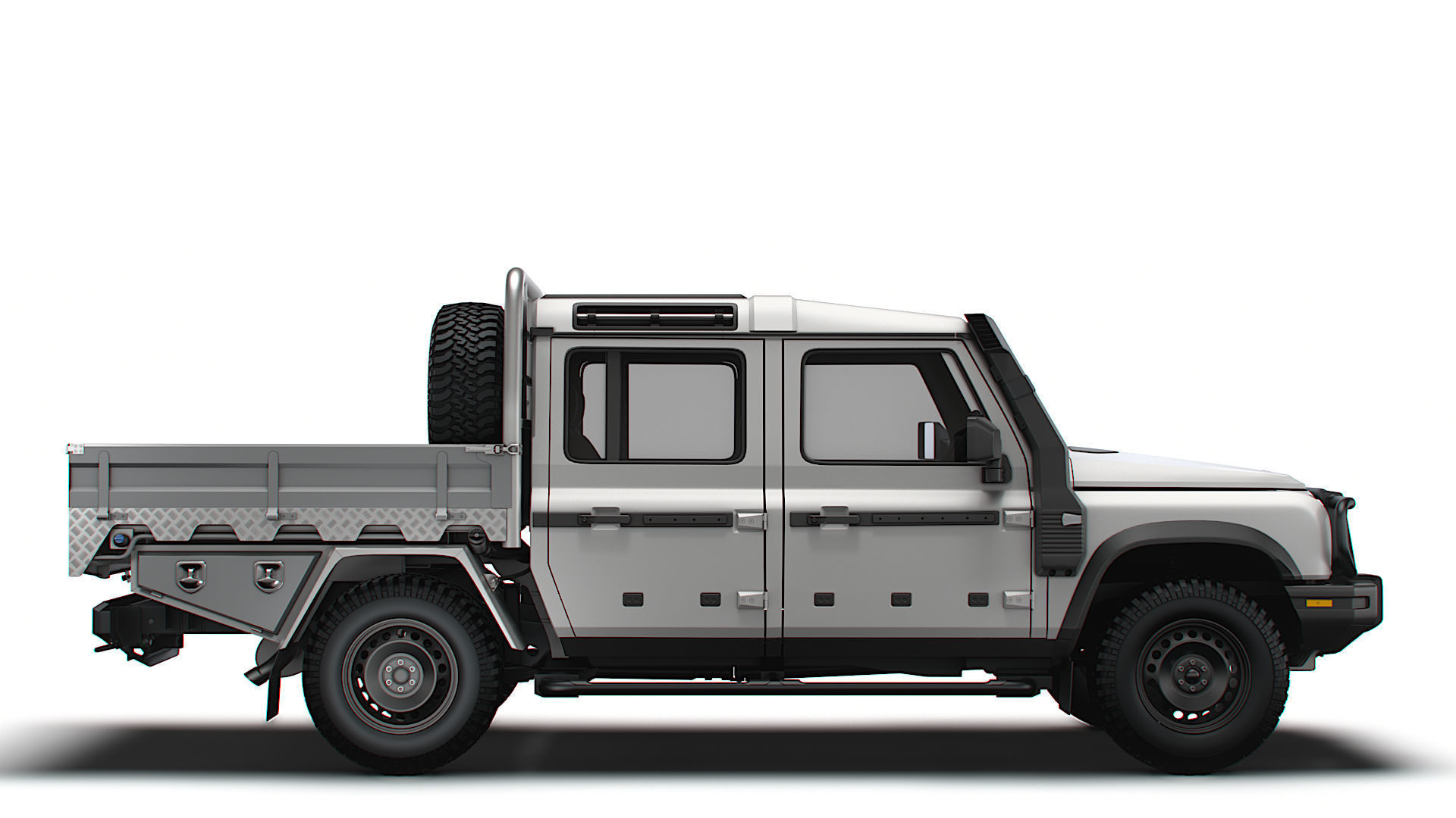 Ineos Grenadier Quartermaster Trialmaster Chassis Cab 2025 3D model_1