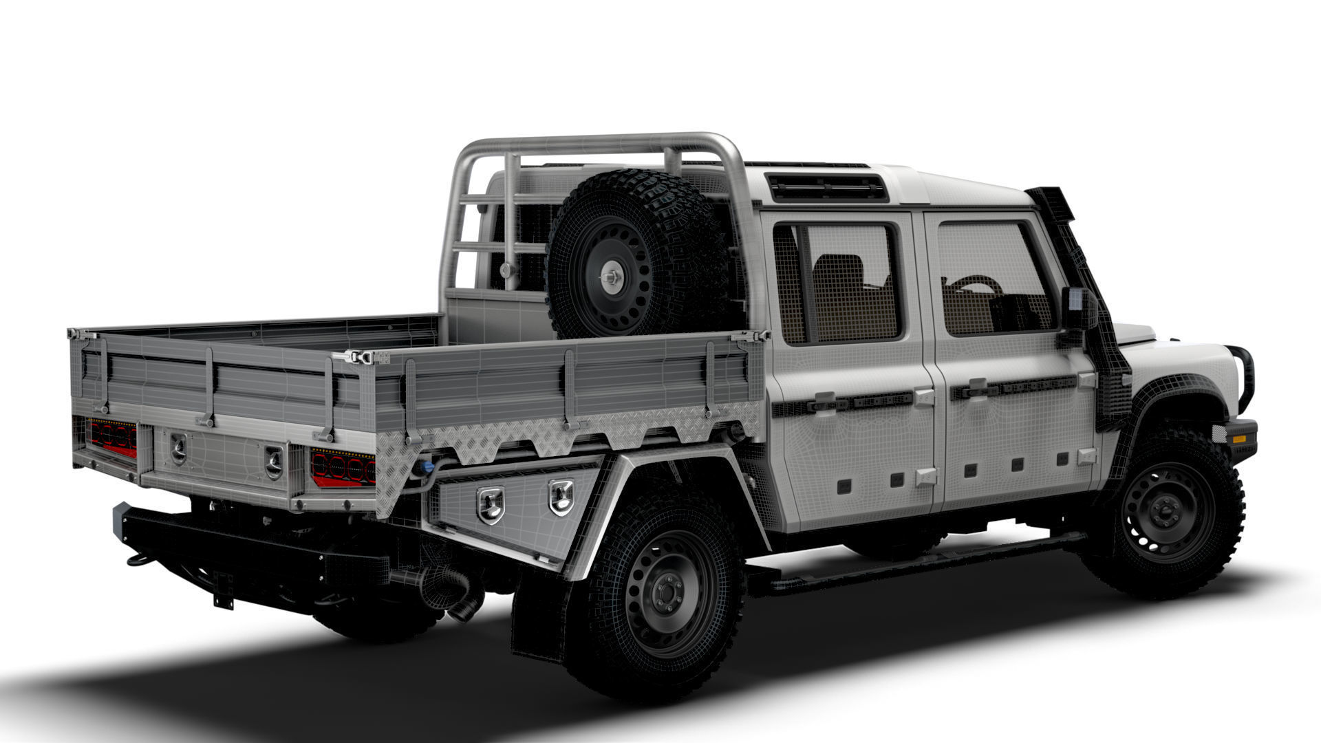 Ineos Grenadier Quartermaster Trialmaster Chassis Cab 2025 3D model_14