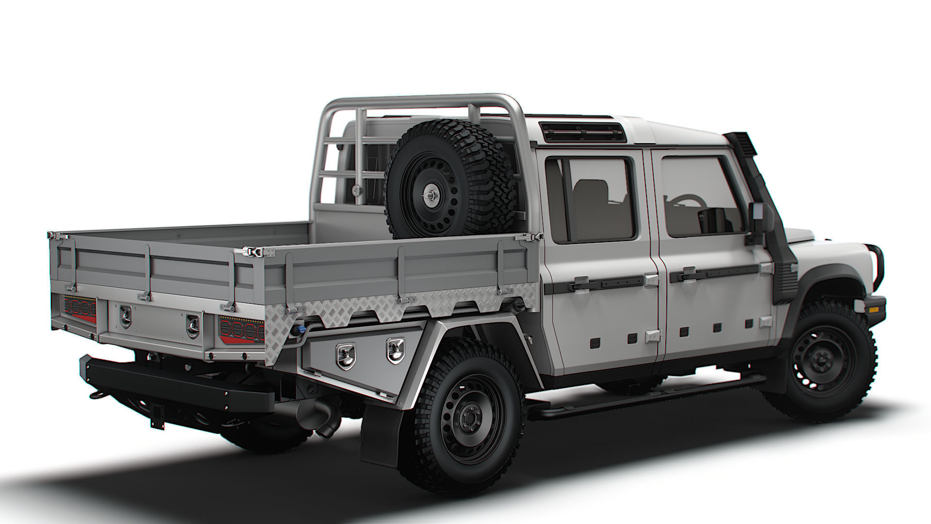 Ineos Grenadier Quartermaster Trialmaster Chassis Cab 2025 3D model_2