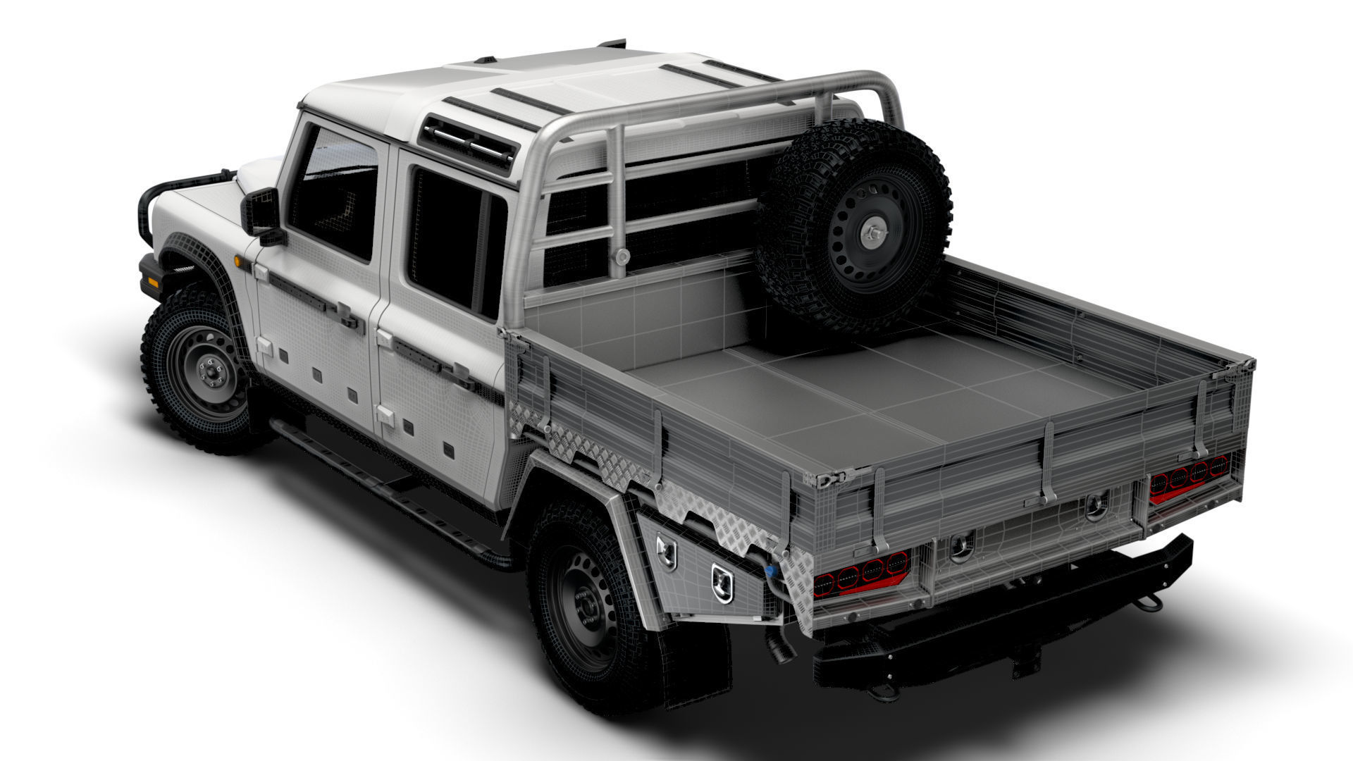 Ineos Grenadier Quartermaster Trialmaster Chassis Cab 2025 3D model_15