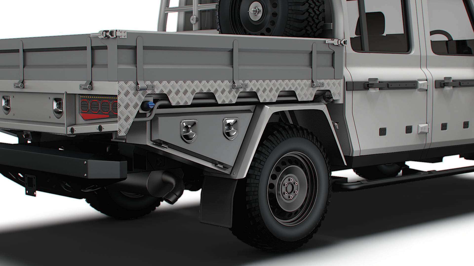 Ineos Grenadier Quartermaster Trialmaster Chassis Cab 2025 3D model_11