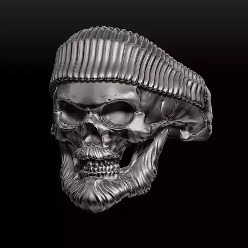 Ring Skull Model For Silver and Gold Casting 3D print model
