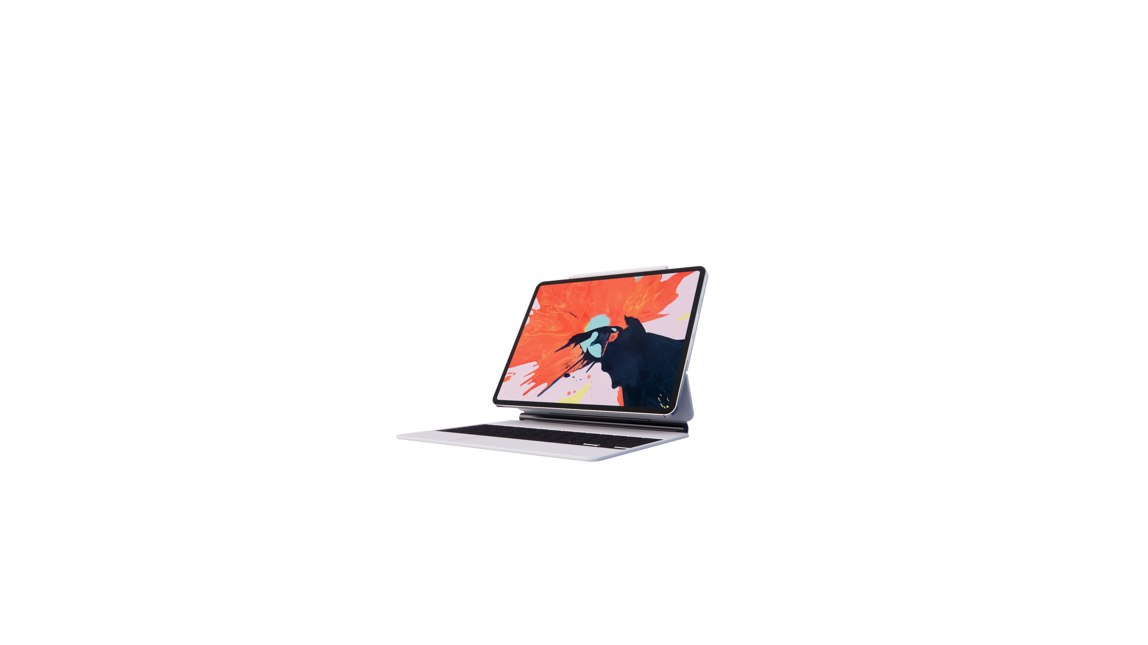 3D model of ipad with keyboard accessories 3D print model_7