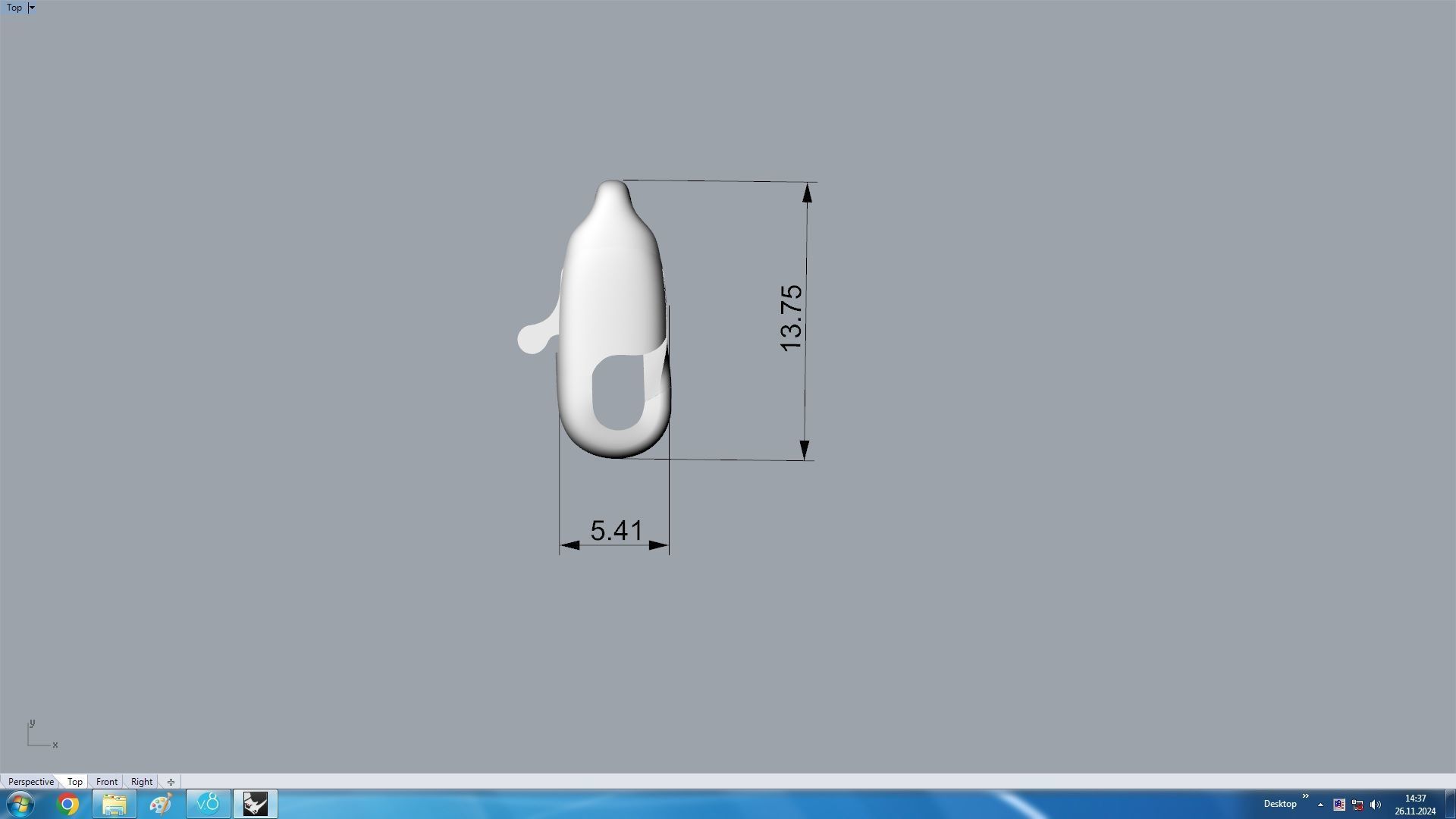 Clasp Lobster Bail 3D print model_4