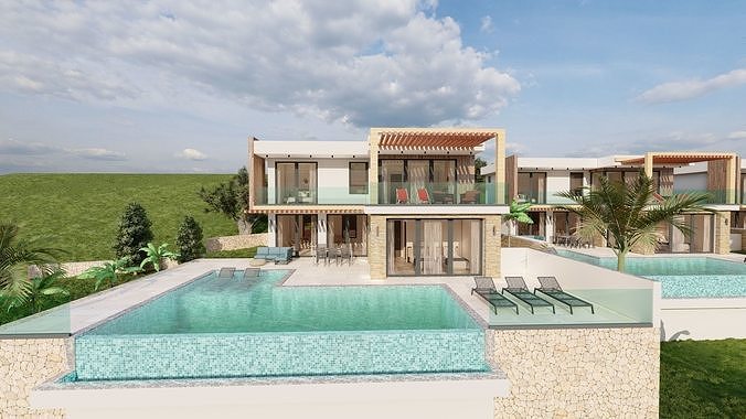 villa design 3D model