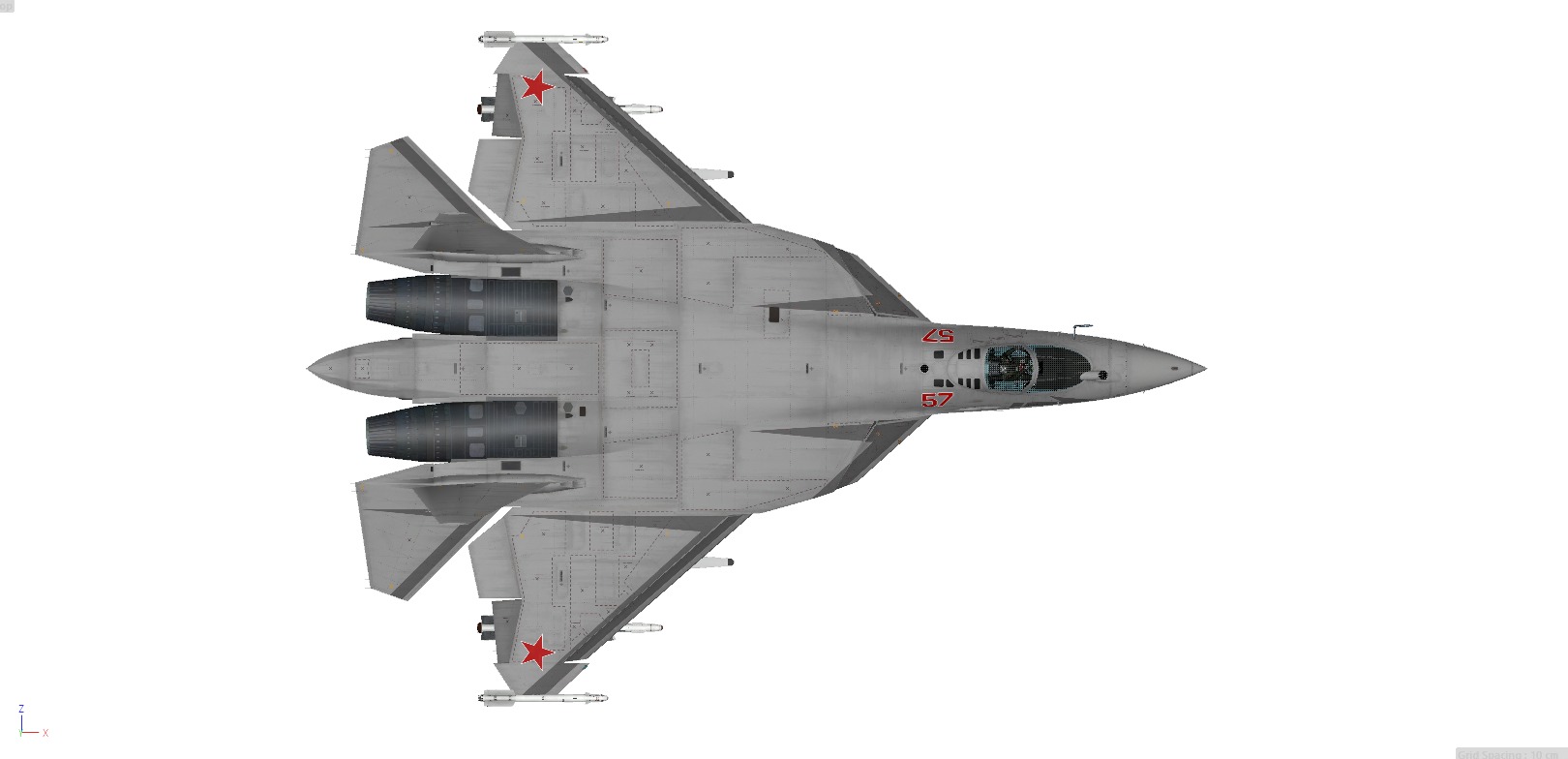 Sukhoi Su-57 3D model_5