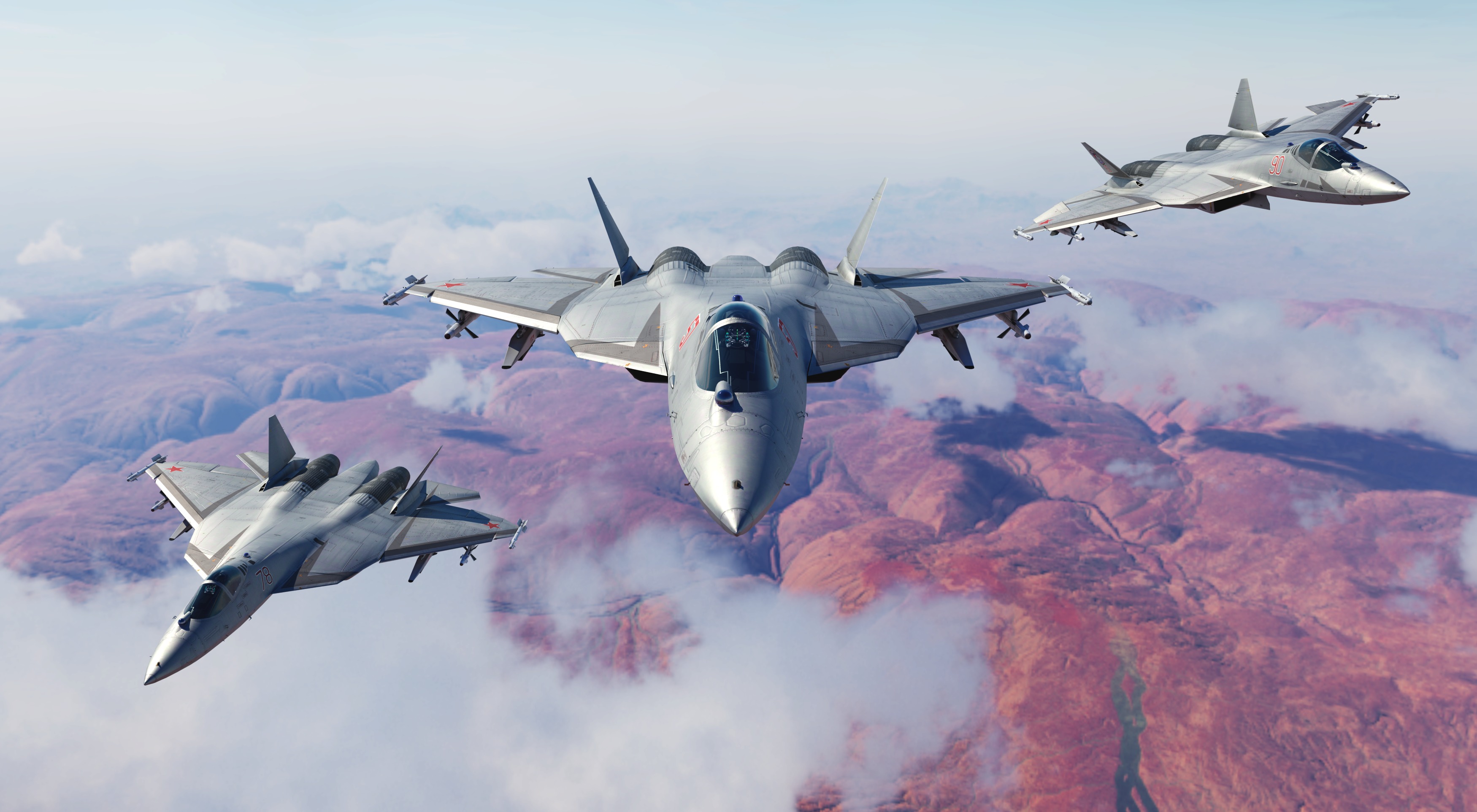 Sukhoi Su-57 3D model_1