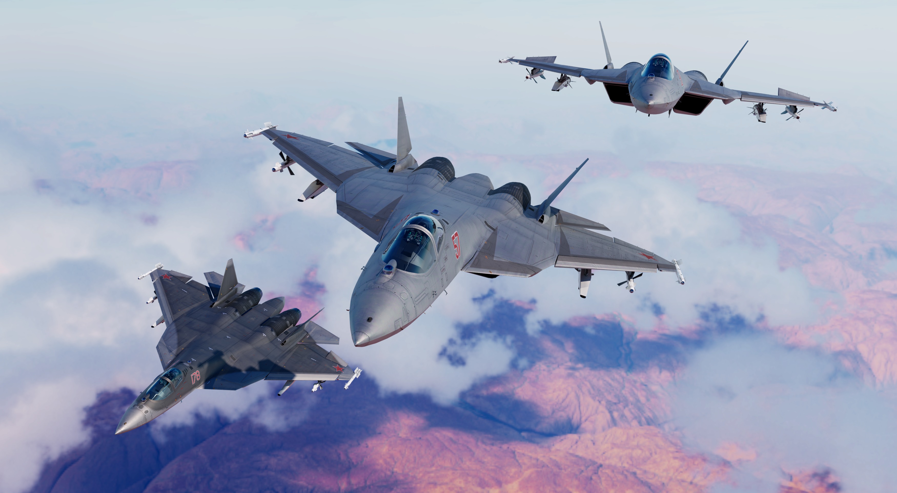 Sukhoi Su-57 3D model_3