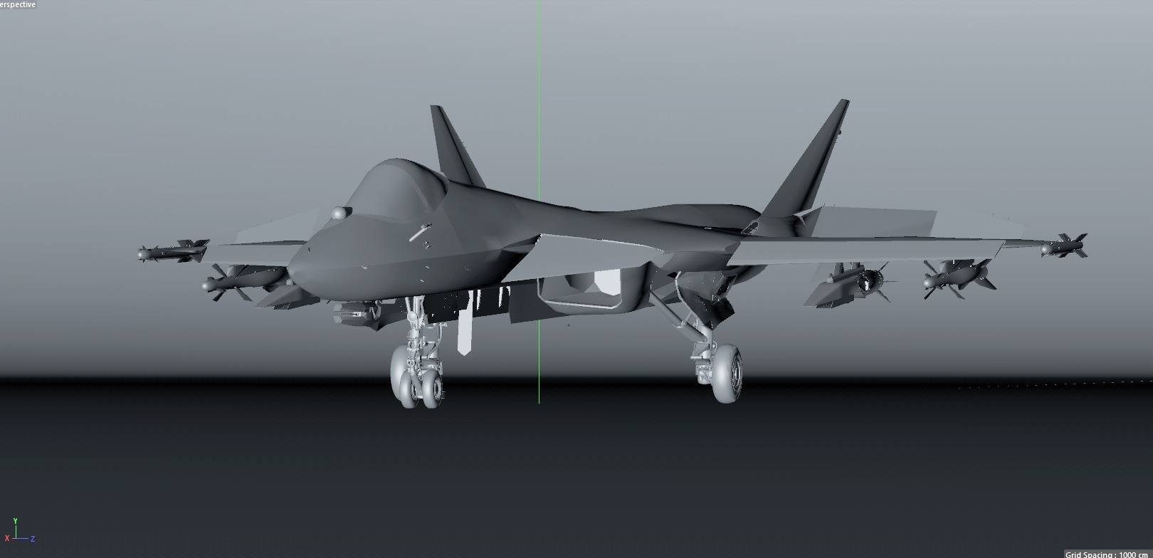 Sukhoi Su-57 3D model_9