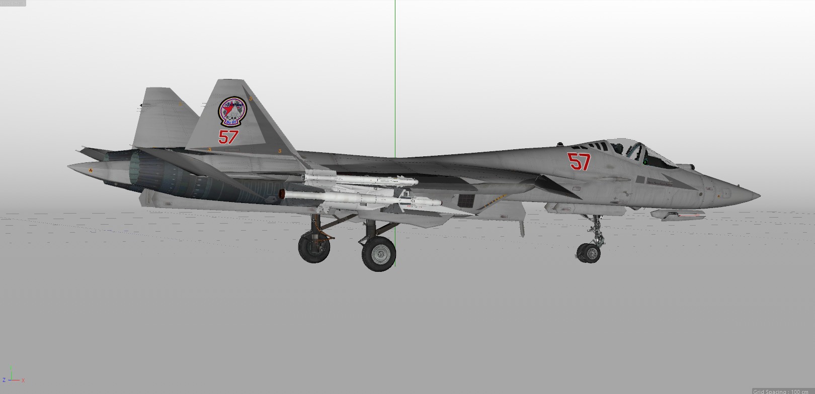 Sukhoi Su-57 3D model_6
