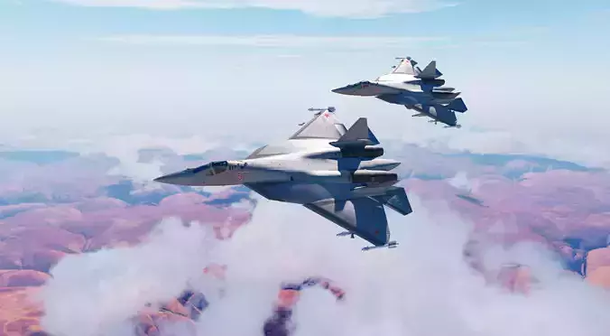 Sukhoi Su-57 3D model
