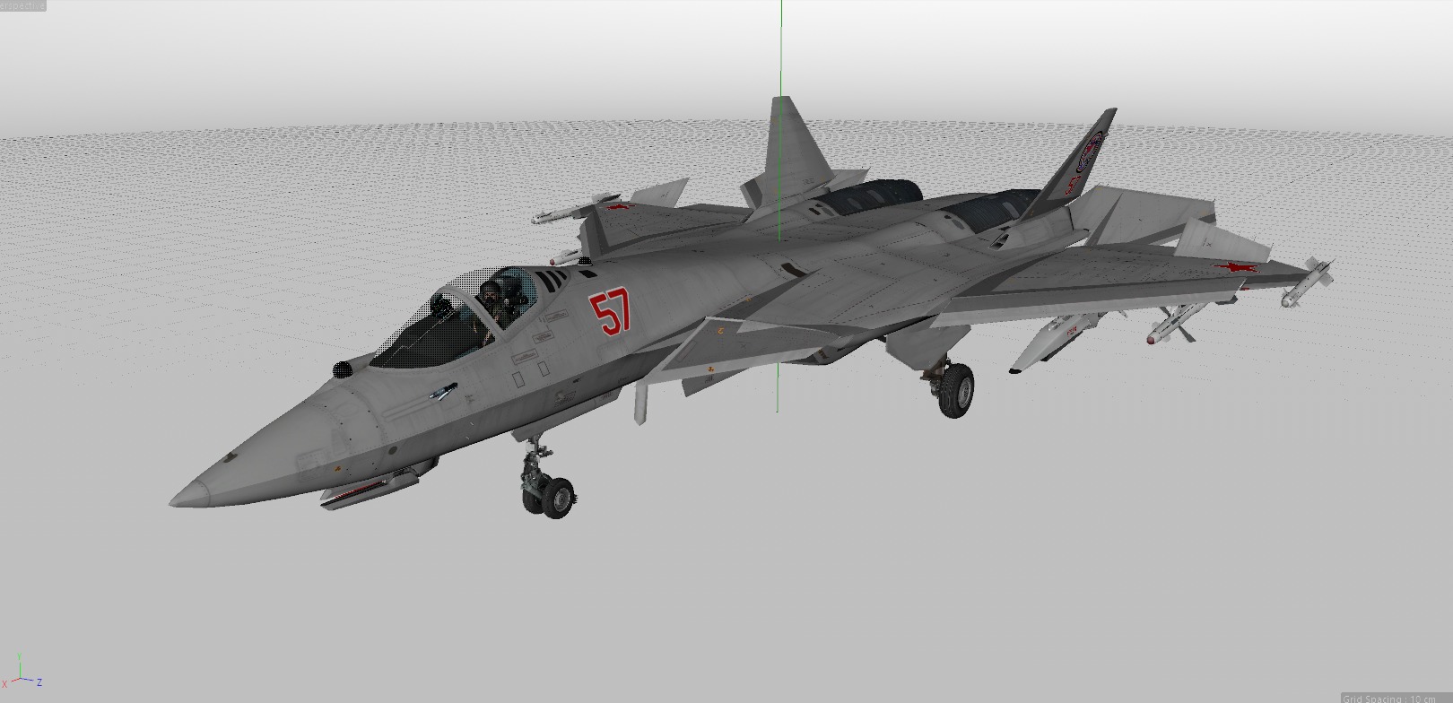 Sukhoi Su-57 3D model_10