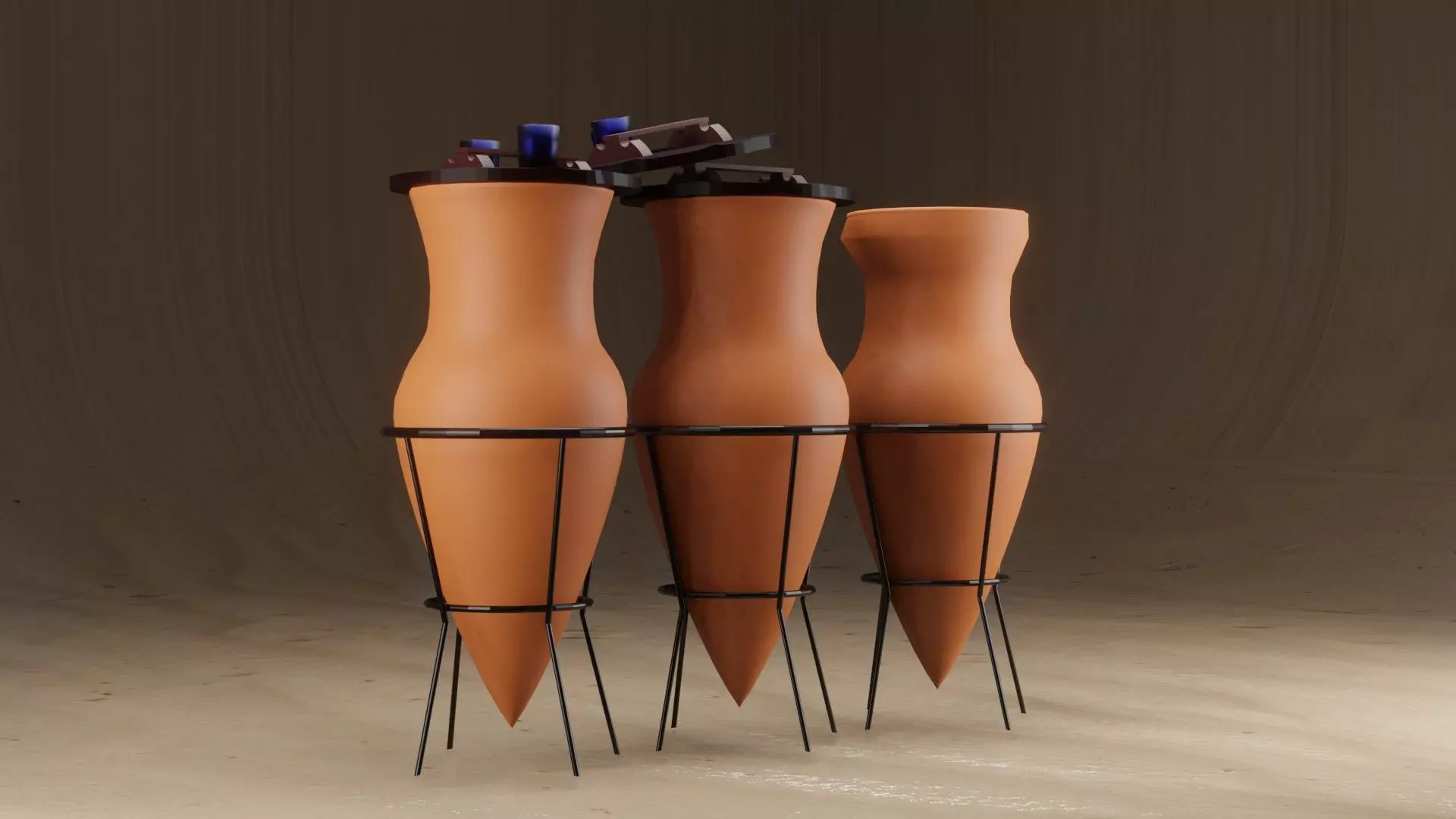 Ballas Egyptian Traditional Drinking water Container 3D model_0