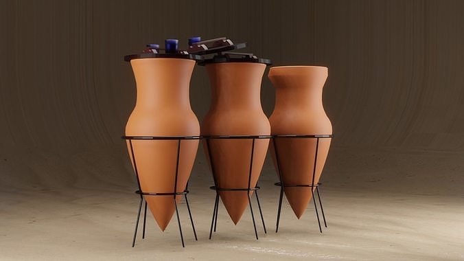 Ballas Egyptian Traditional Drinking water Container 3D model