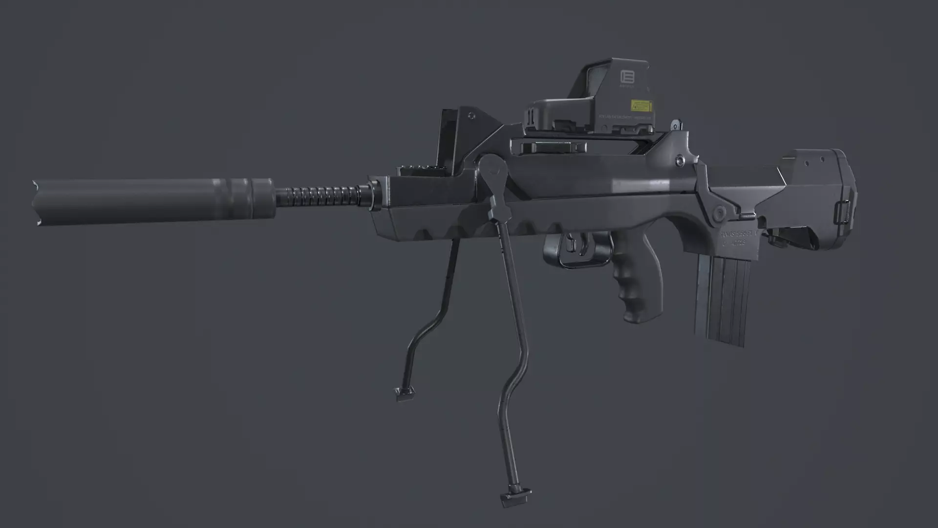 FAMAS G2 Valoris Eotech 552 Scope Low-poly 3D model_0