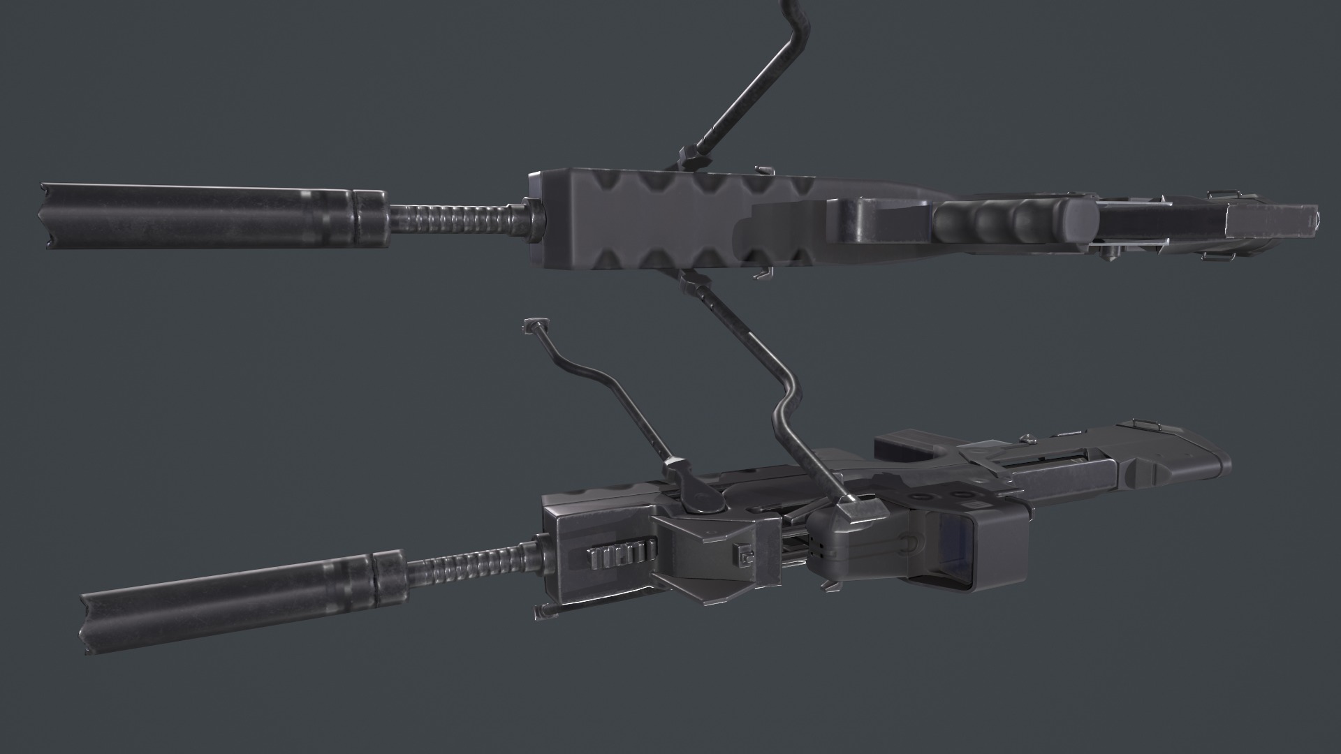 FAMAS G2 Valoris Eotech 552 Scope Low-poly 3D model_12