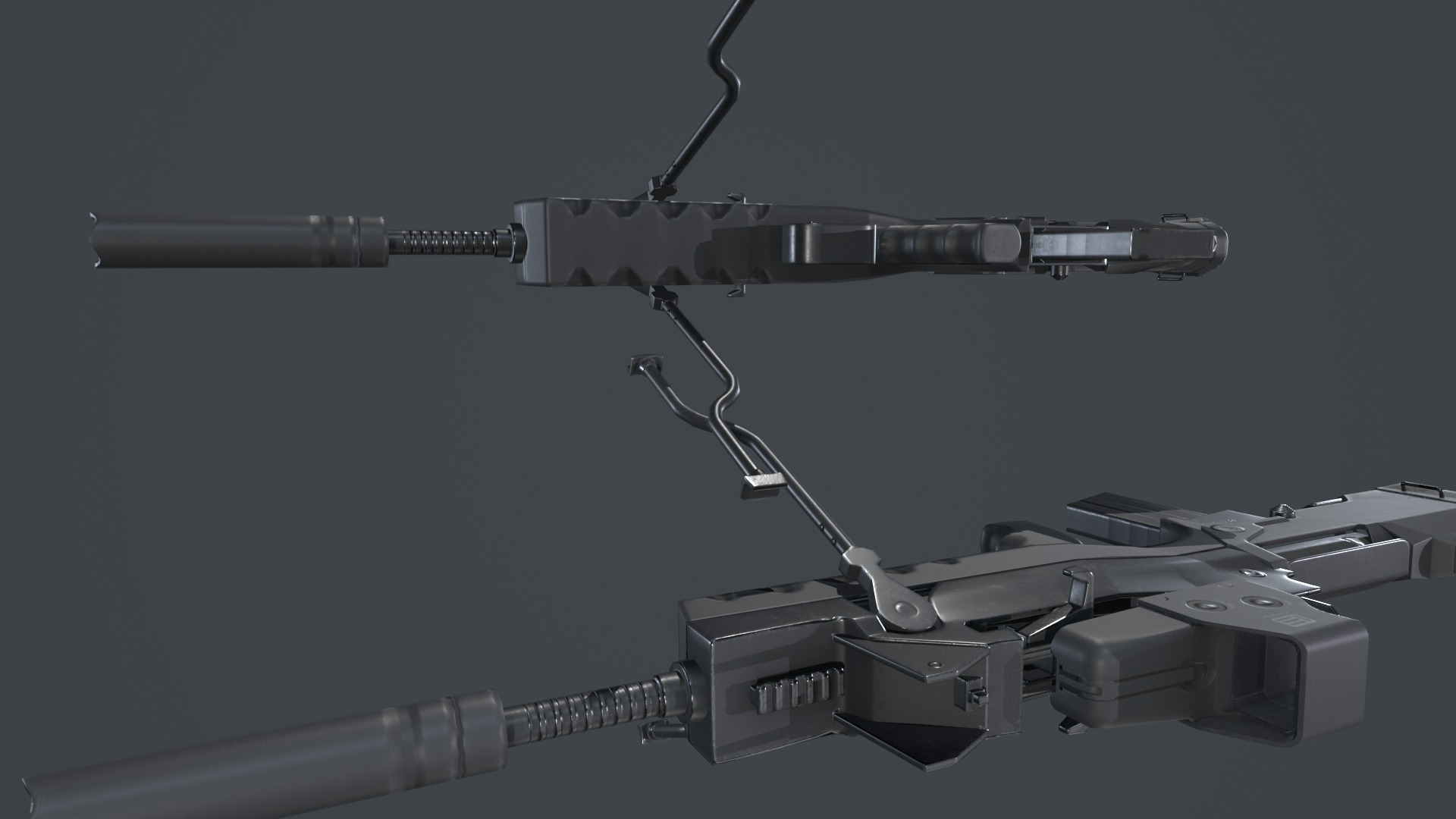 FAMAS G2 Valoris Eotech 552 Scope Low-poly 3D model_2