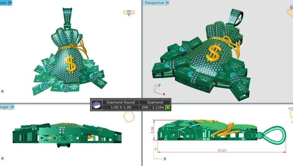 Fortune Bound Locket 3D print model_1