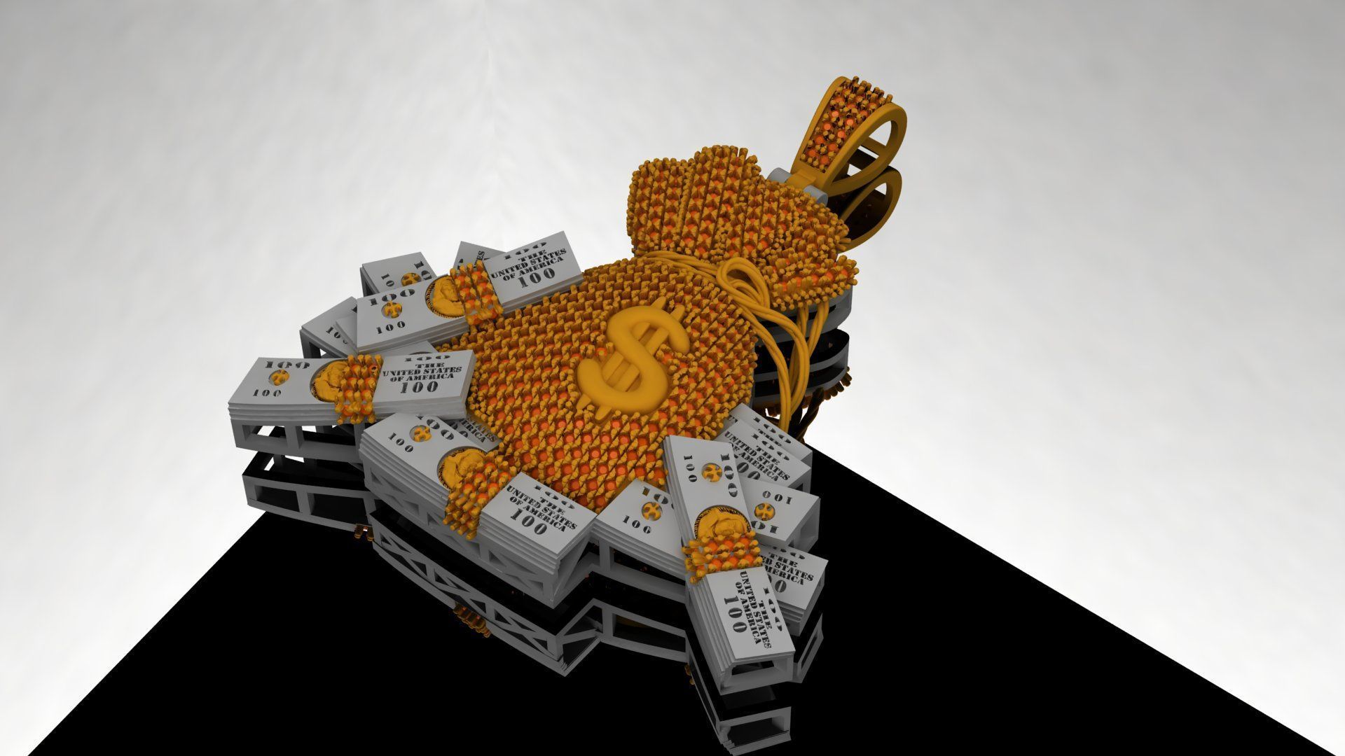 Fortune Bound Locket 3D print model_6