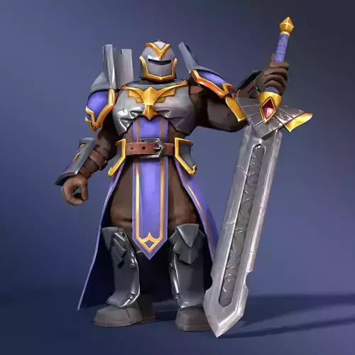 Bastion swordsman -  Rigged Animated