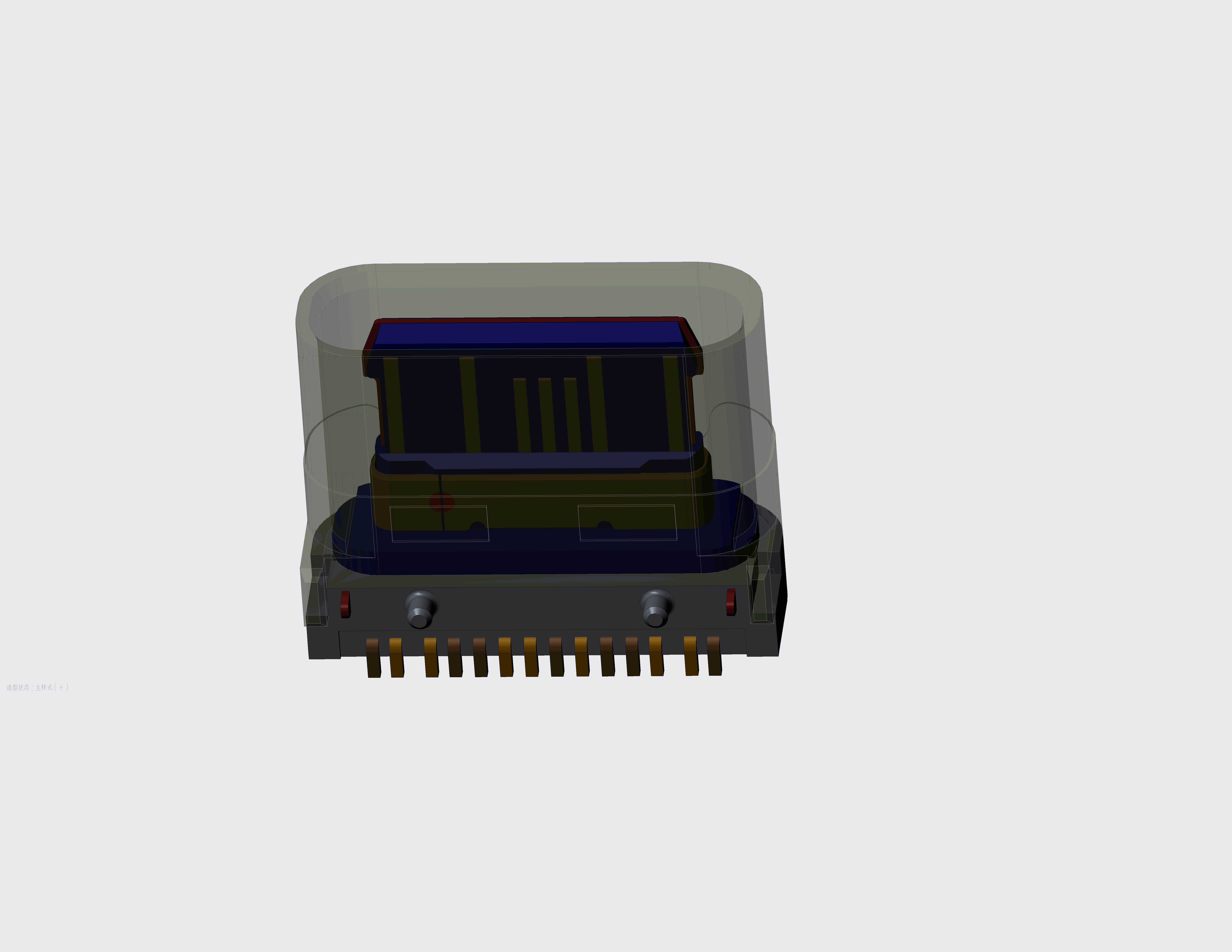 Type C USB 3D model_4