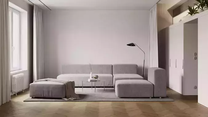 Archinteriors vol 67 - minimalist apartment scene